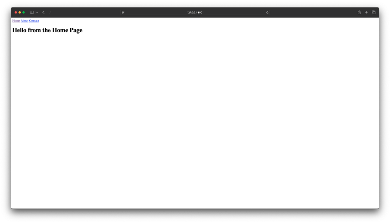 Laravel Home with Navigation